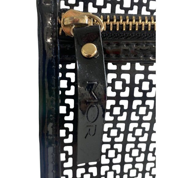 Mor Black & White Geometric Pattern Zip-Up Makeup Bag - Picture 3 of 7